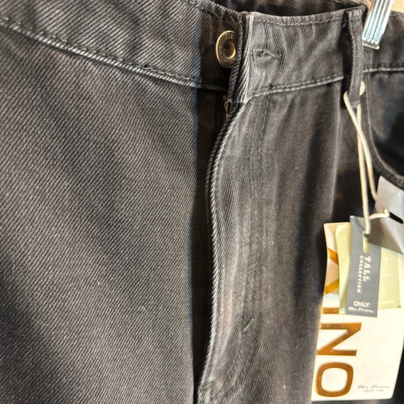 ONLY JEANS Sz 31 x 36 Tall Jeans Wide Leg 5 Pockets Black New with Tags - Picture 9 of 13